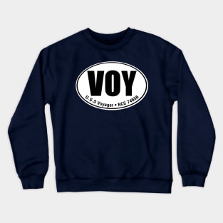 Voyager Travel Sticker Crewneck Sweatshirt